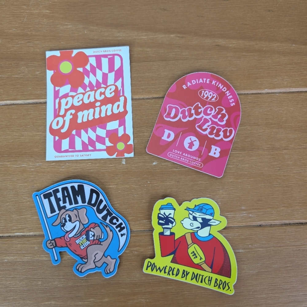 Dutch Bros Collectors Stickers Dutch Luv